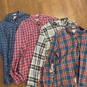 Jcrew secret wash shirts- bundle of 4!
